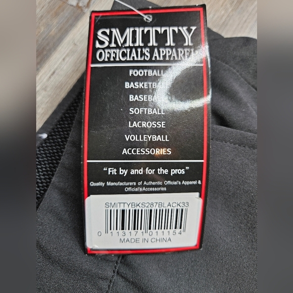 Smitty Basketball Officials Pants Uniform Black - Picture 4 of 12